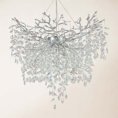 Frostleaf Crystal Grand Cascade Branches Chandelier 40"D