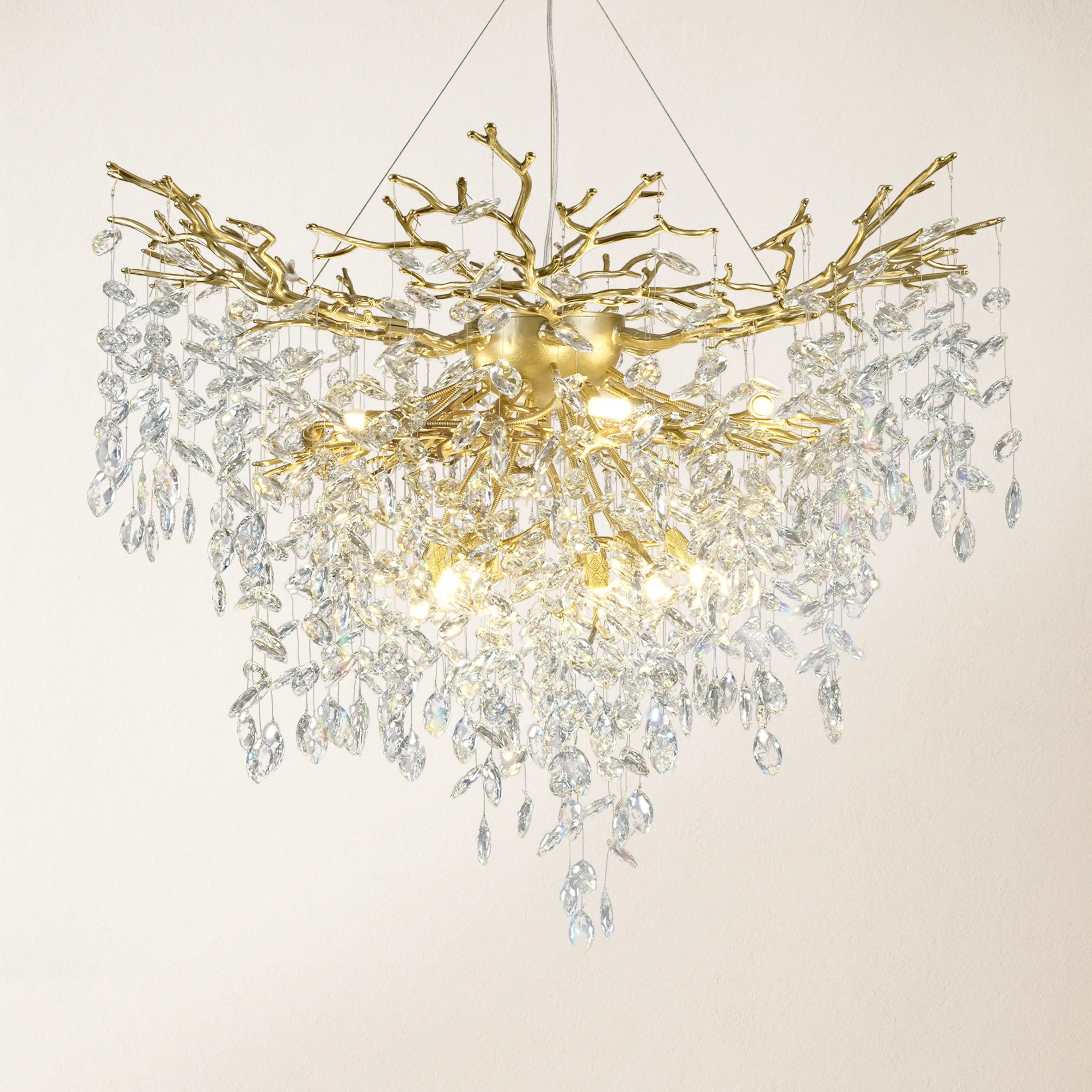 Frostleaf Crystal Grand Cascade Branches Kronleuchter 40''