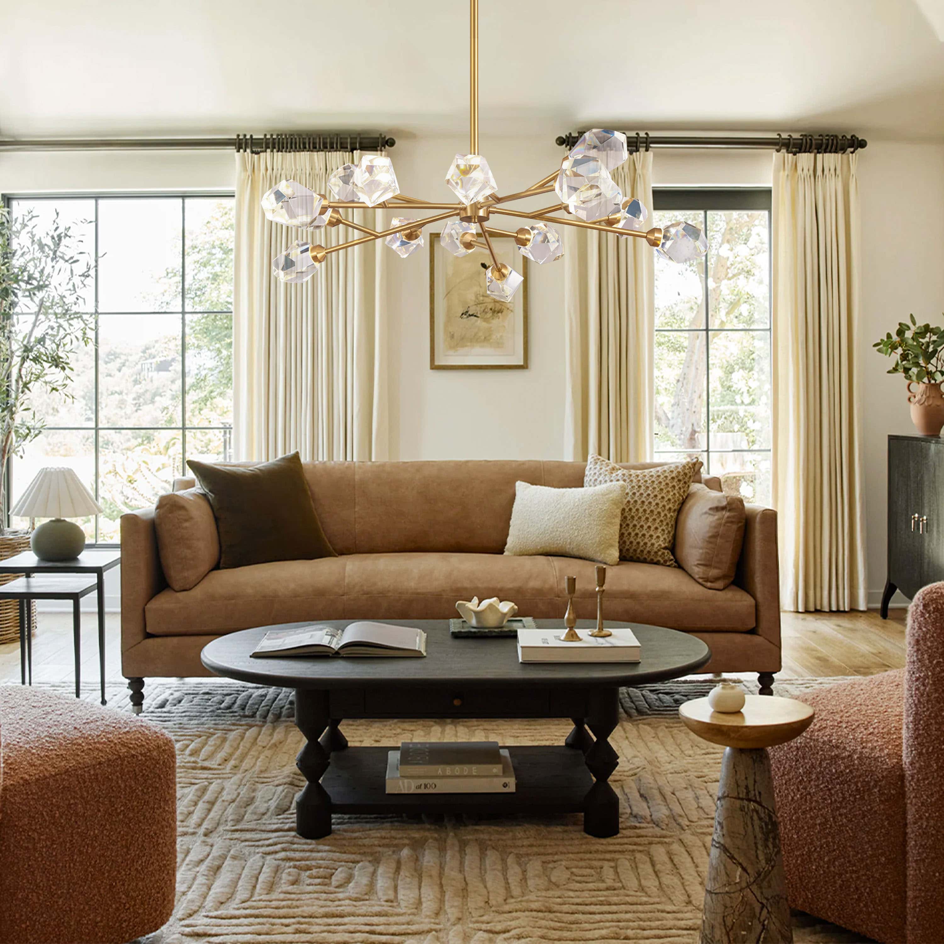 Aurelium Nova Crystal Linear Chandelier