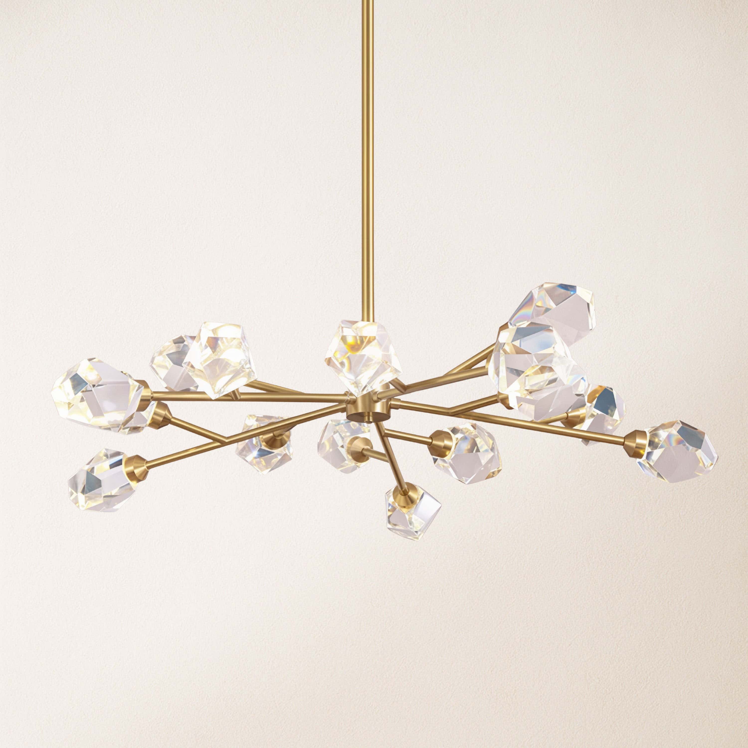 Aurelium Nova Crystal Linear Chandelier