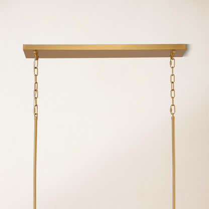 Ethereal Radiance Rechteckiger Kristall-Kronleuchter, 109,2 cm lang