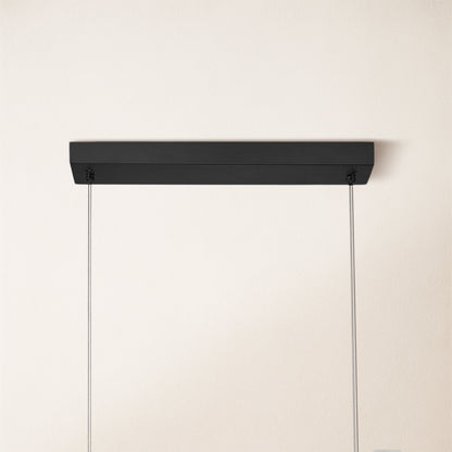 Nocturne Alabaster Rectangular Chandelier 48"