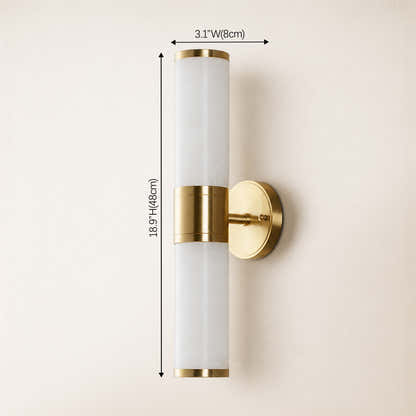 Aventra Alabaster Cylindrical Wall Sconce