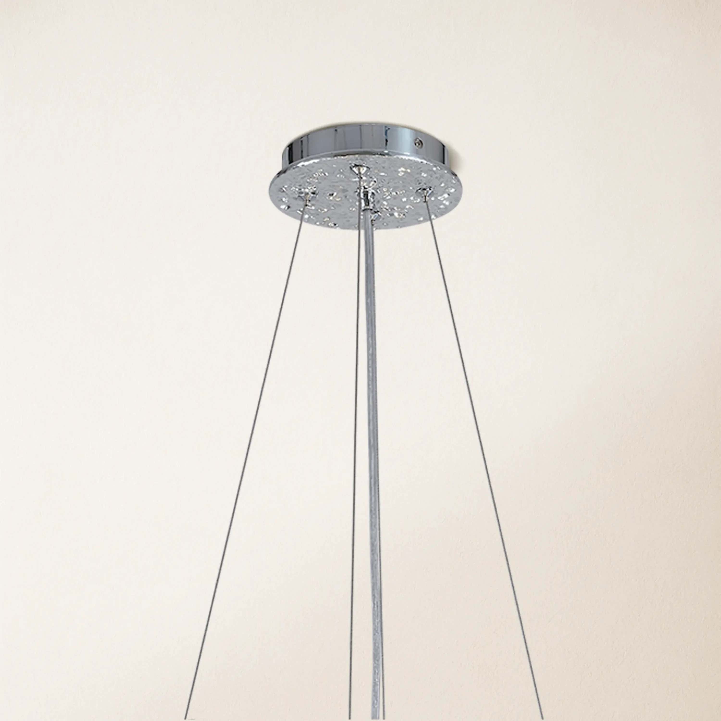 Frostleaf Kristallzweig-Halo-Kronleuchter, 122 cm Durchmesser