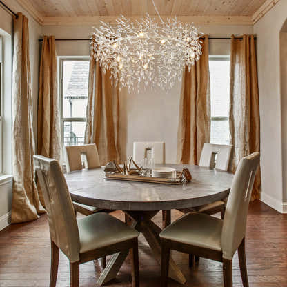 Frostleaf Kristallzweig-Halo-Kronleuchter, 122 cm Durchmesser