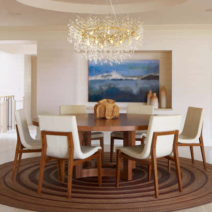 Frostleaf Kristallzweig-Halo-Kronleuchter, 122 cm Durchmesser