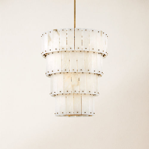 Rancho Alabaster 4-stufiger runder Kronleuchter 24''D