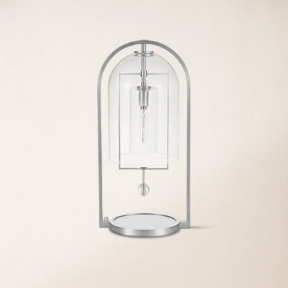 Bellhop Vintage Glass Table Lamp 21"H