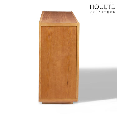 Alvar Sideboard aus gewölbtem Glas aus Eiche, 160 cm breit