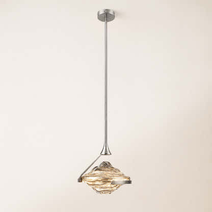 Rivelia Glass Wavy Pendant Light