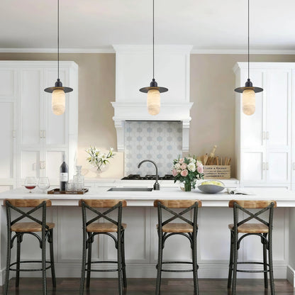 Bloom Alabaster Grace Pendant 8" H