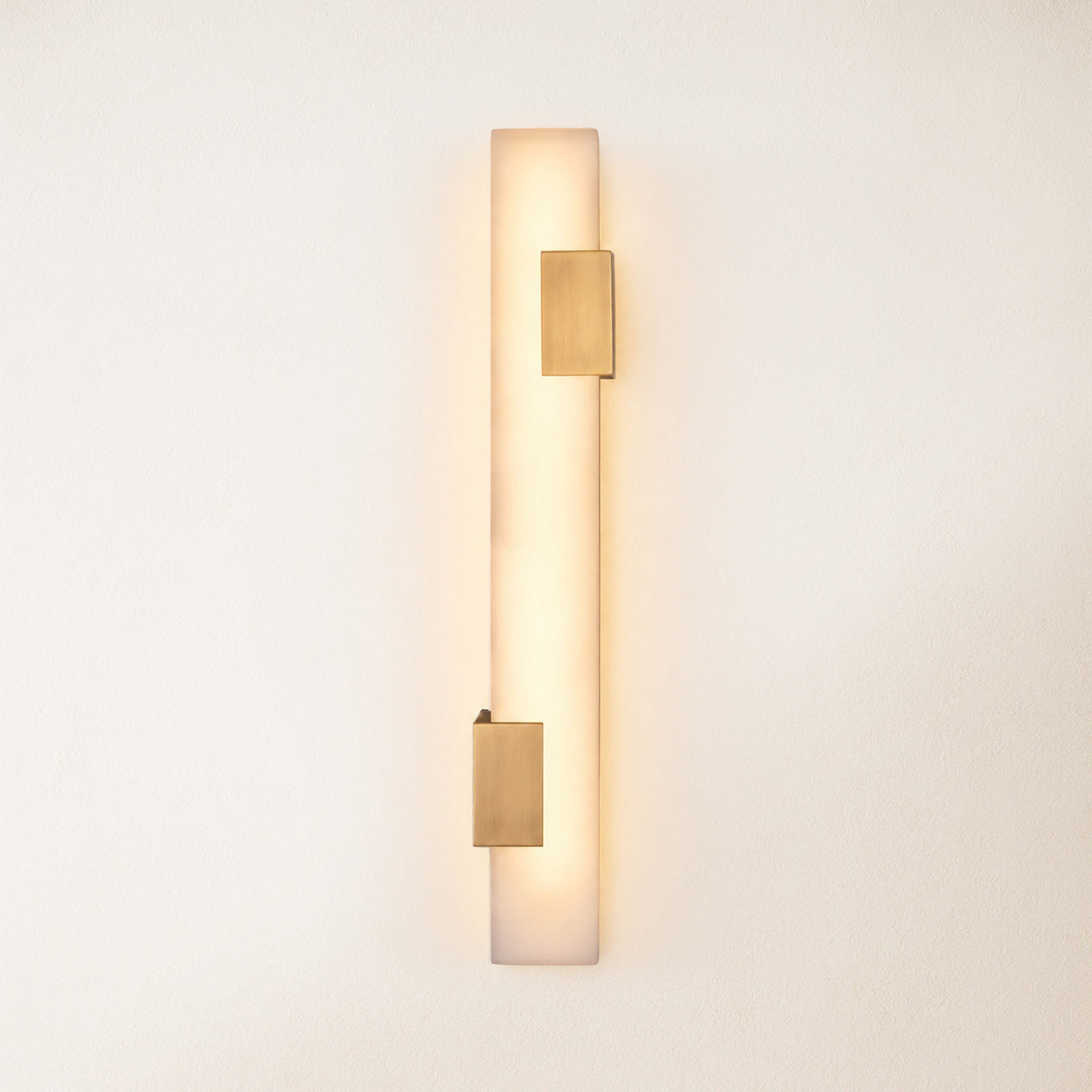 Caelia Alabaster Linear Wall Sconce