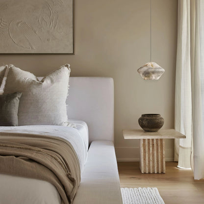 Dadaly Alabaster Popular Small Art Pendant Light 10"W