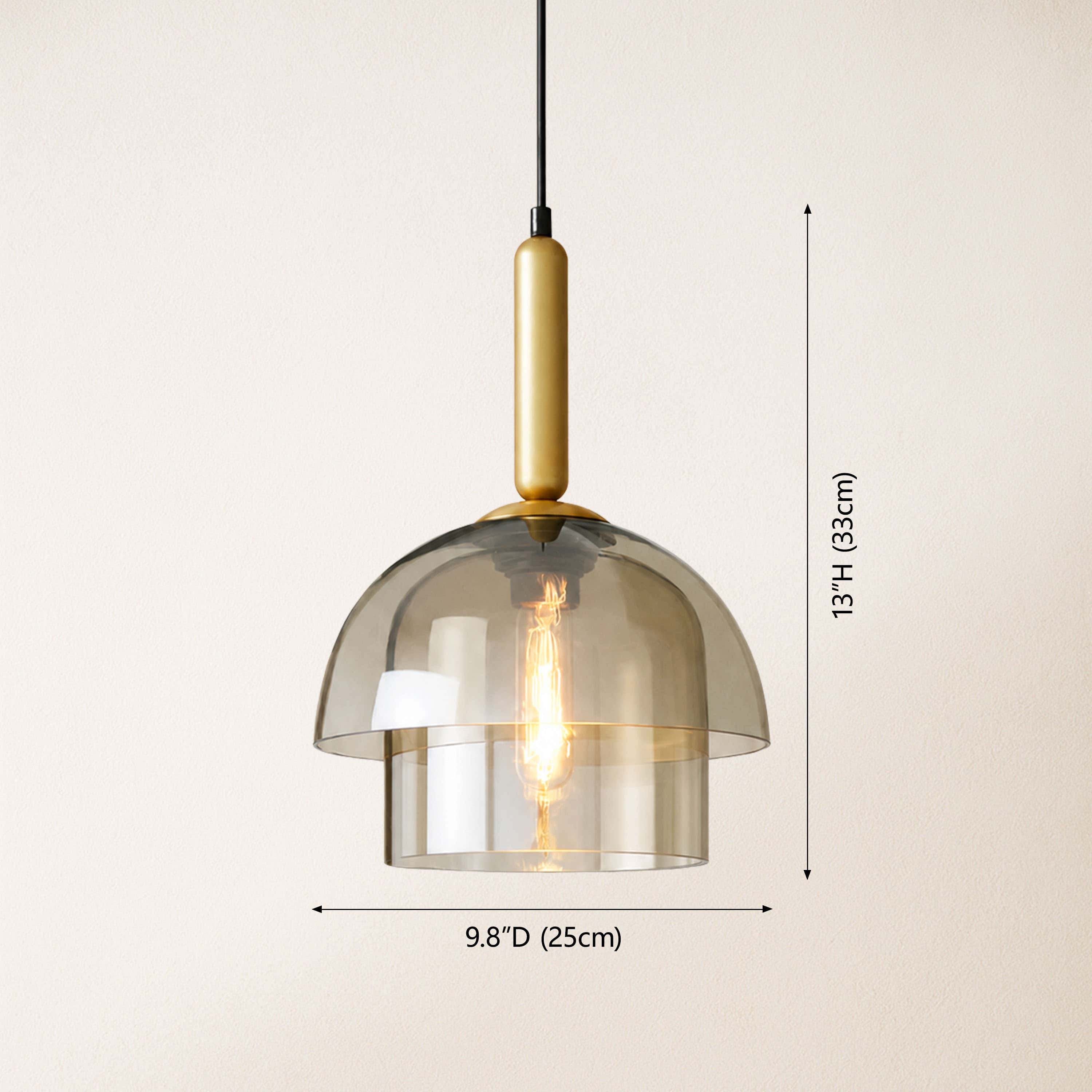 Velorien Glass Tiered Pendant Light