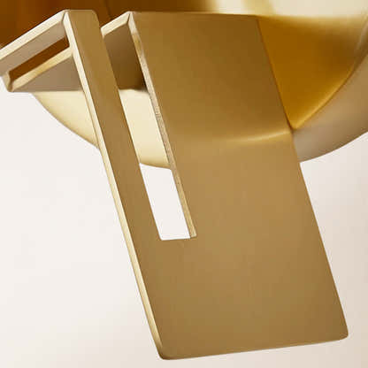 M Letter Alabaster Dish Wall Sconce 7.9"D