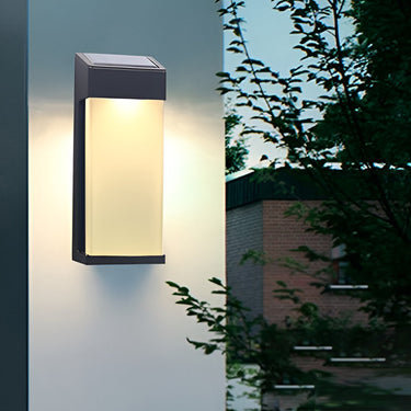 2 Pcs Rechteckige LED Licht-gesteuert Wasserdichte Outdoor Solar Leuchte Beleuchtung