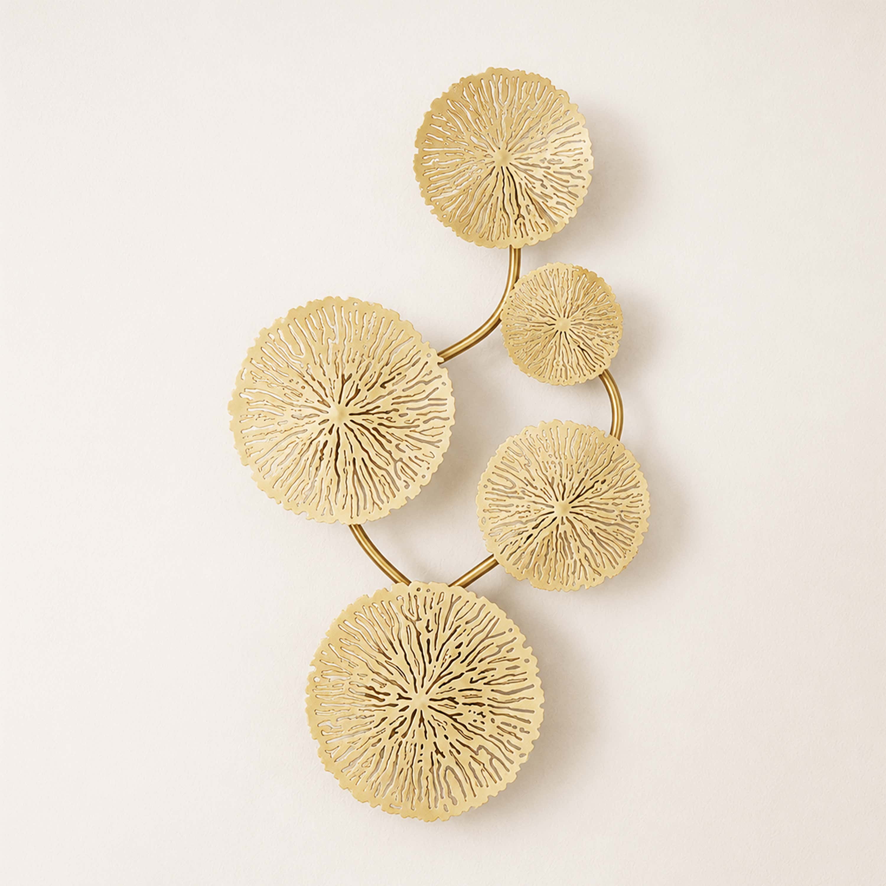 Sylira Metal Lotus Leaf Wall Sconce