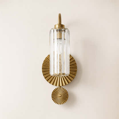 Plicate Crystal Wall Sconce