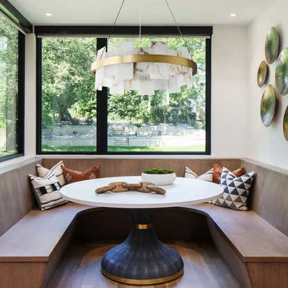 Calia Halo Alabaster Round Chandelier