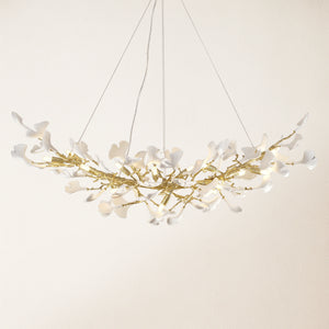 Twilight Branches Ceramic Glow Rectangular Chandelier 55