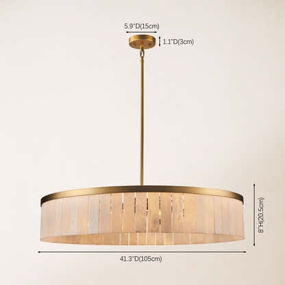 Solmare Alabaster Round Chandelier 41.3"D