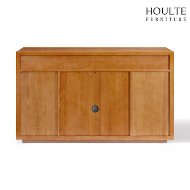 Alvar Sideboard aus gewölbtem Glas aus Eiche, 160 cm breit