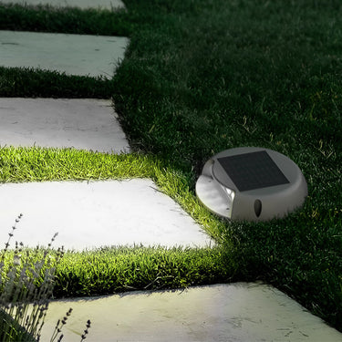Wandgeschützte Unterputz-Stufenleuchten Solar-LED-Treppenlandschaftsbeleuchtung
