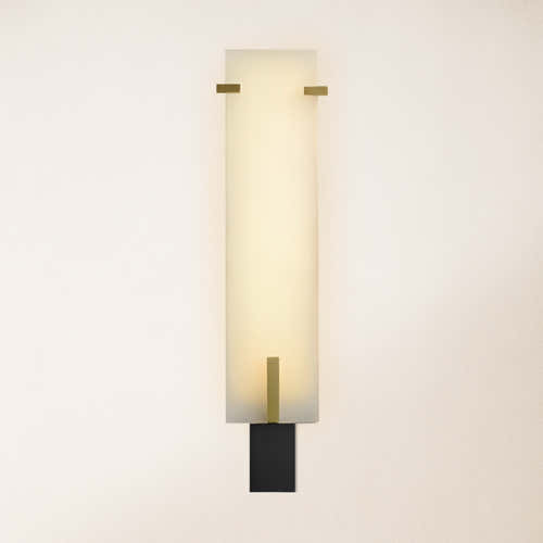 Janina Stable Alabaster Personality Wall Sconce 21.5"H