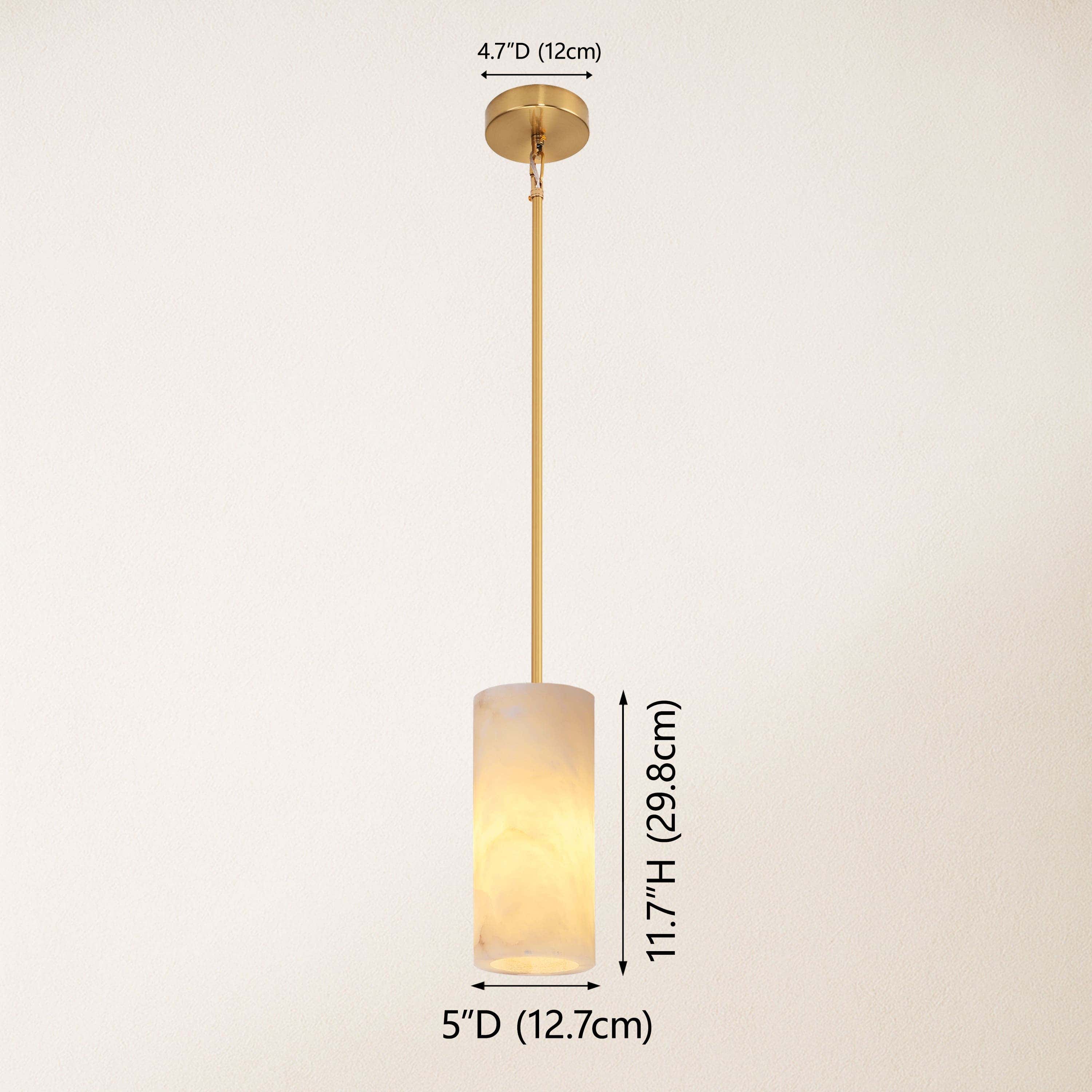 Arlo Alabaster Pendant Lights 5"D