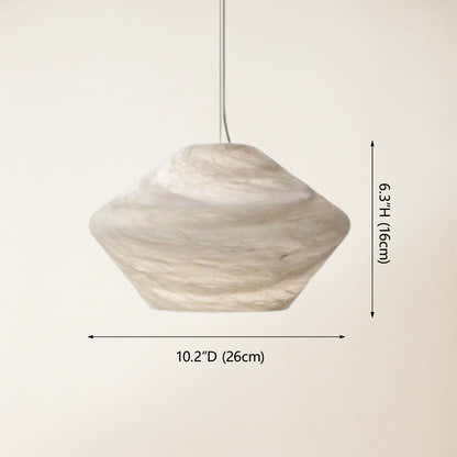 Dadaly Alabaster Popular Small Art Pendant Light 10"W
