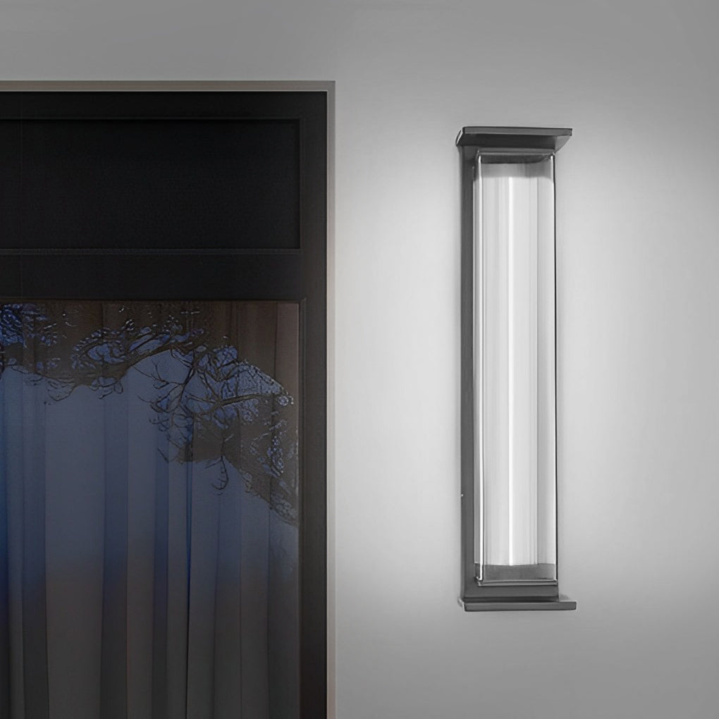 Kreative Streifen wasserdicht schwarz moderne LED Wandleuchte Außenwandleuchten
