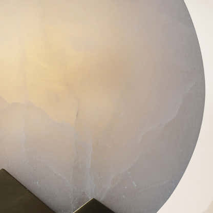 Egwent Alabaster Messing Wandleuchte 7,9"D