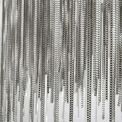 Teresa Cadena Steel Tassel Chandelier 23"