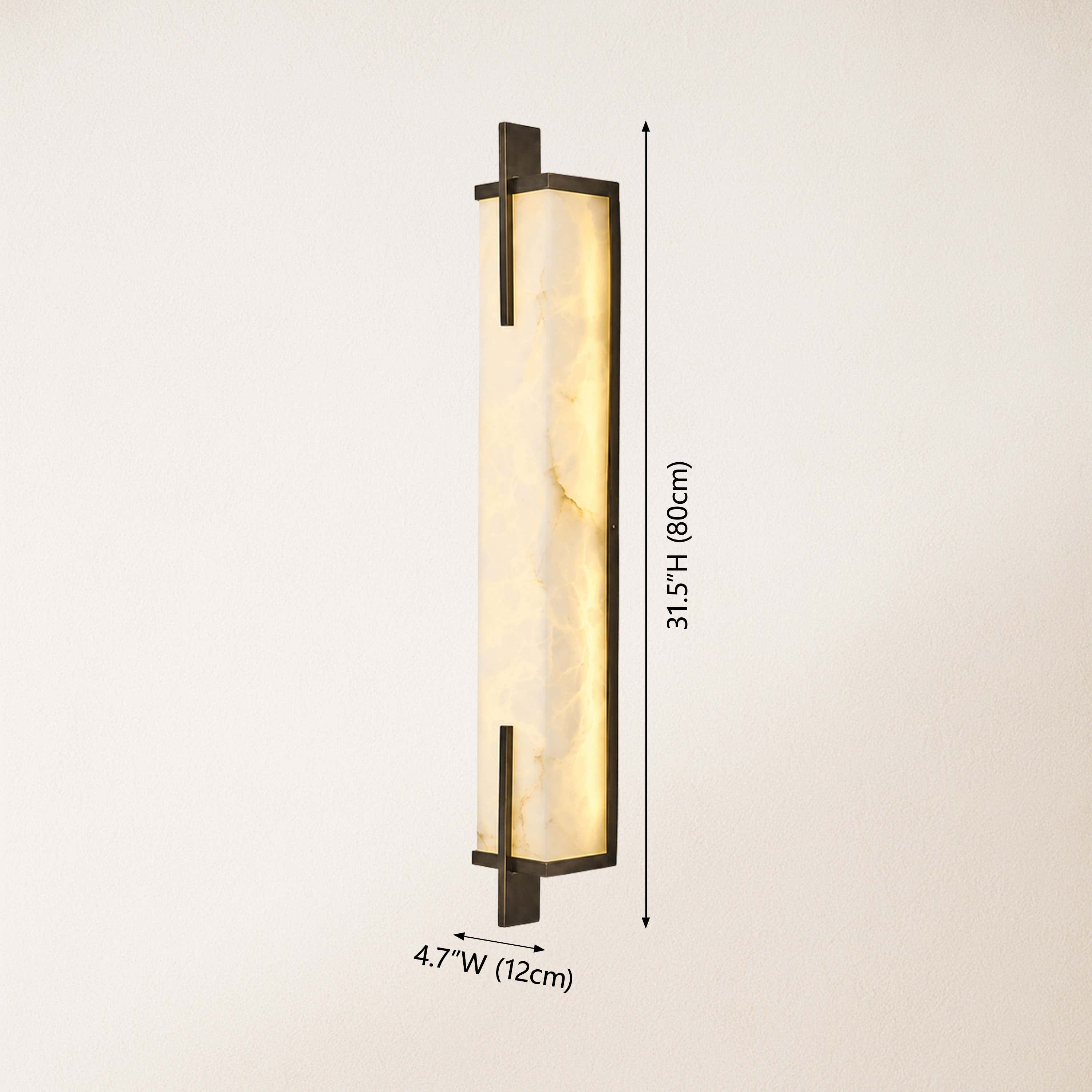Vespera Alabaster Linear Wall Sconce