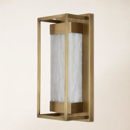 Bravura Alabaster-Wandleuchte, 40,6 cm hoch