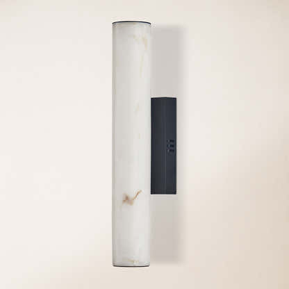 Sylvia Palladian Resin Alabaster Texture Wall Sconce 20"H