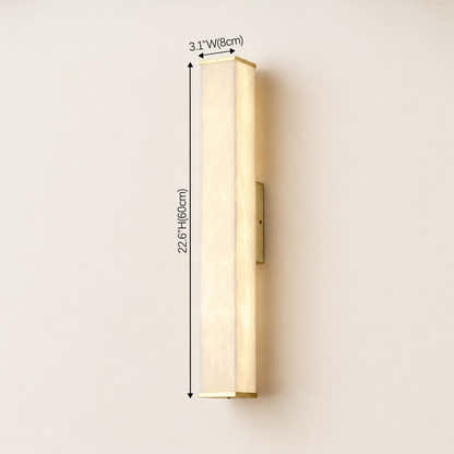 Valoria Alabaster Rectangular Wall Sconce
