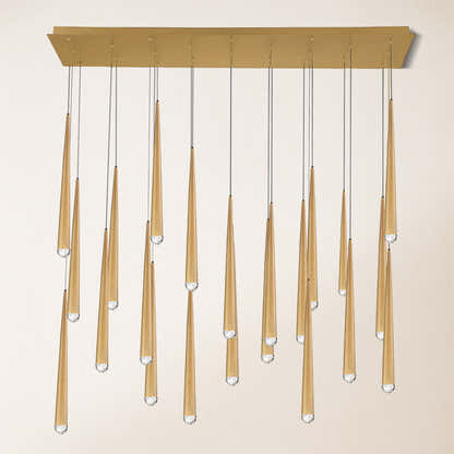 Anthropology Rectangle Crystal Pendant 54"W