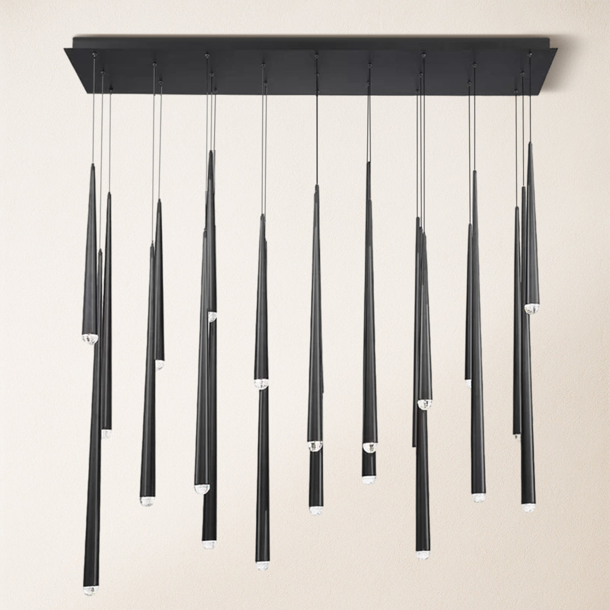 Anthropology Rectangle Crystal Pendant 54"W