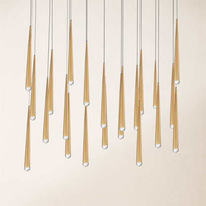 Anthropology Rectangle Crystal Pendant 54"W