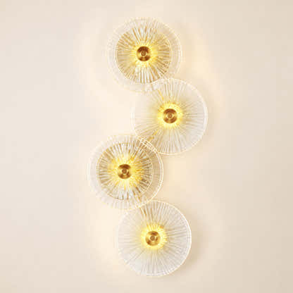 Auriotus Glass Lotus Leaf Wall Sconce