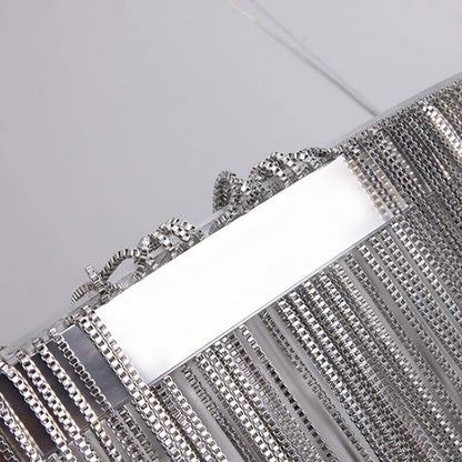 Teresa Cadena Steel Tassel Chandelier