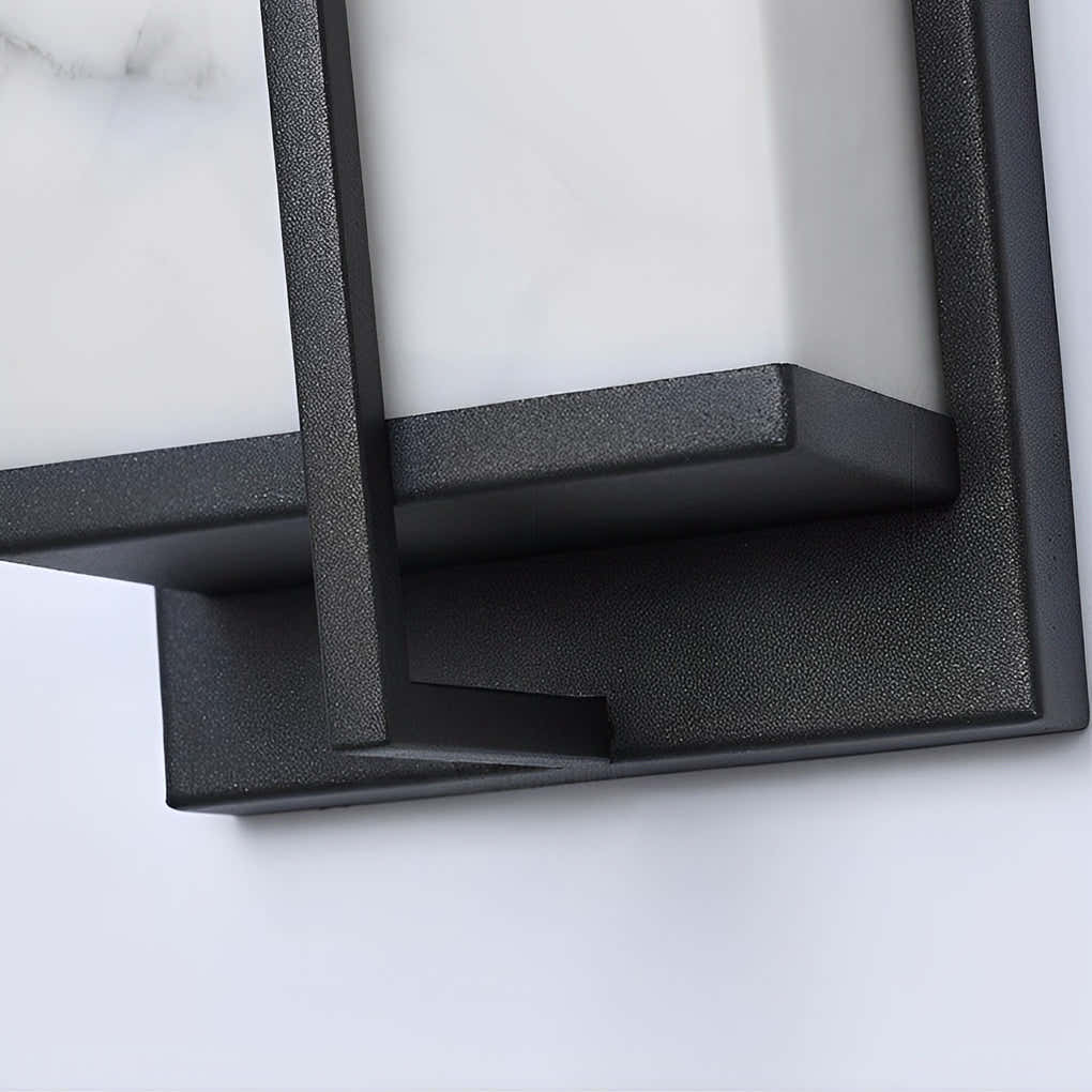 Noctilith Resin Rectangular Outdoor Wall Light