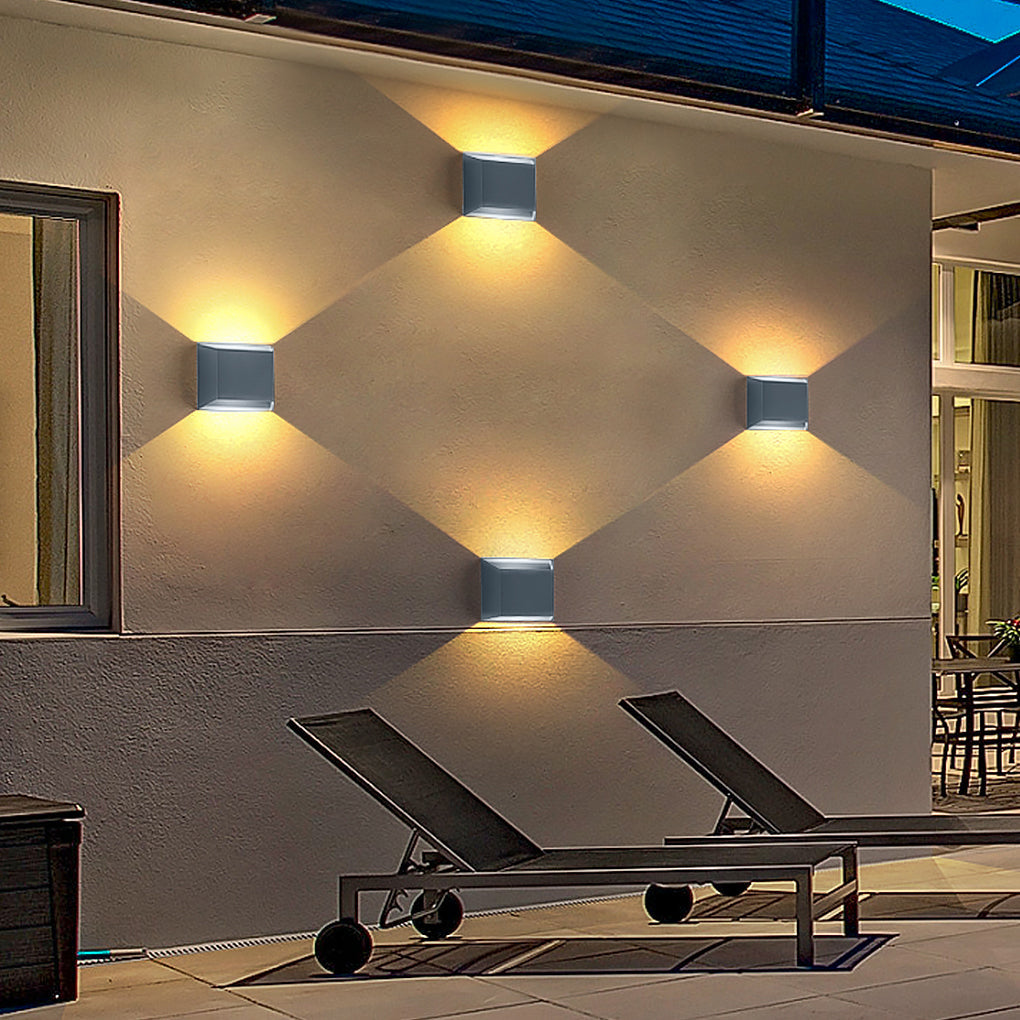 Moderne minimalistische wasserdichte LED-Wandleuchte für den Außenbereich Villa Courtyard Garden