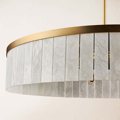 Solmare Alabaster Round Chandelier 41.3"D