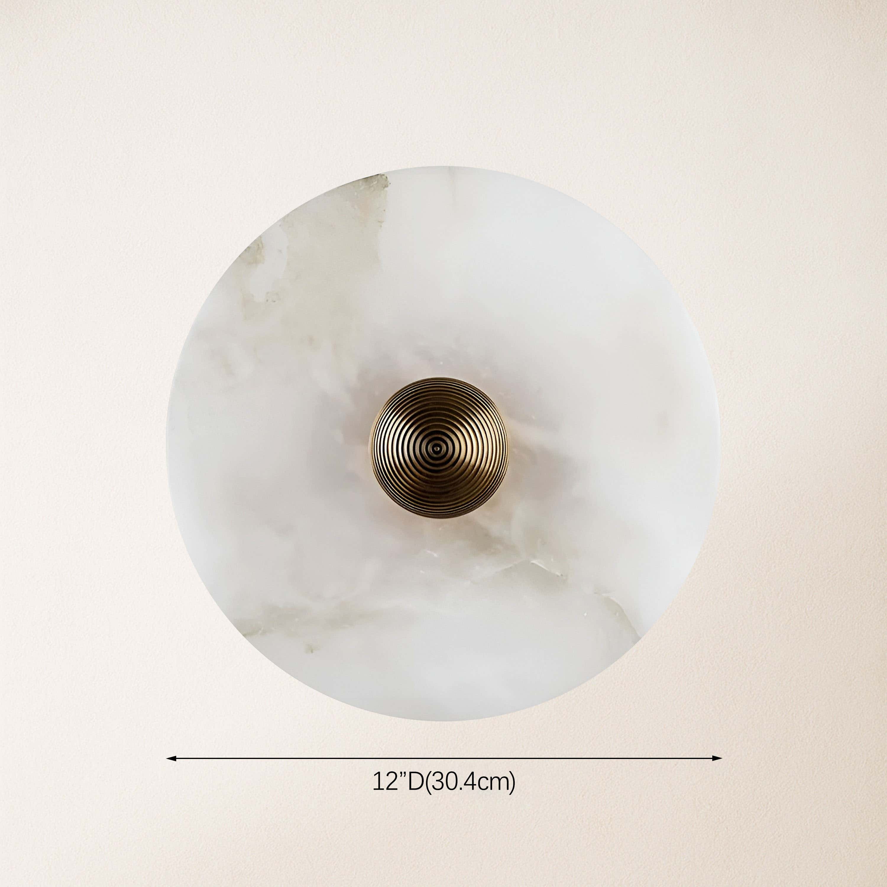 Miles Alabaster Wall Lamp 12"D