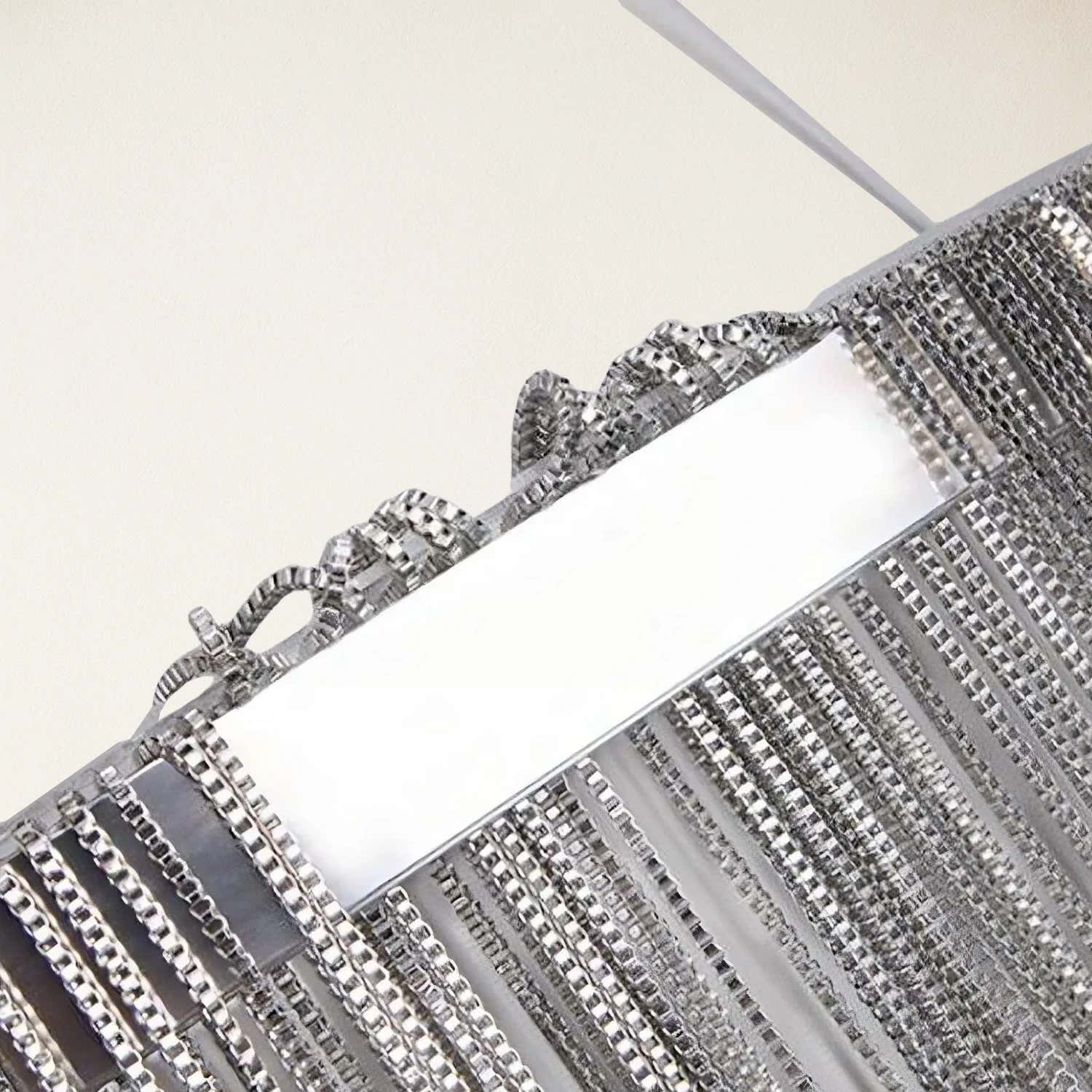 Teresa Cadena Steel Tassel Chandelier 23"