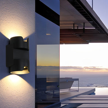 Wasserdichtes Up- und Down-Licht LED Schwarz Moderne Wandfluter Licht Wandleuchte