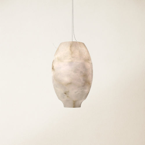 Dadaly Alabaster Lantern Small Art Round Pendant 8"W