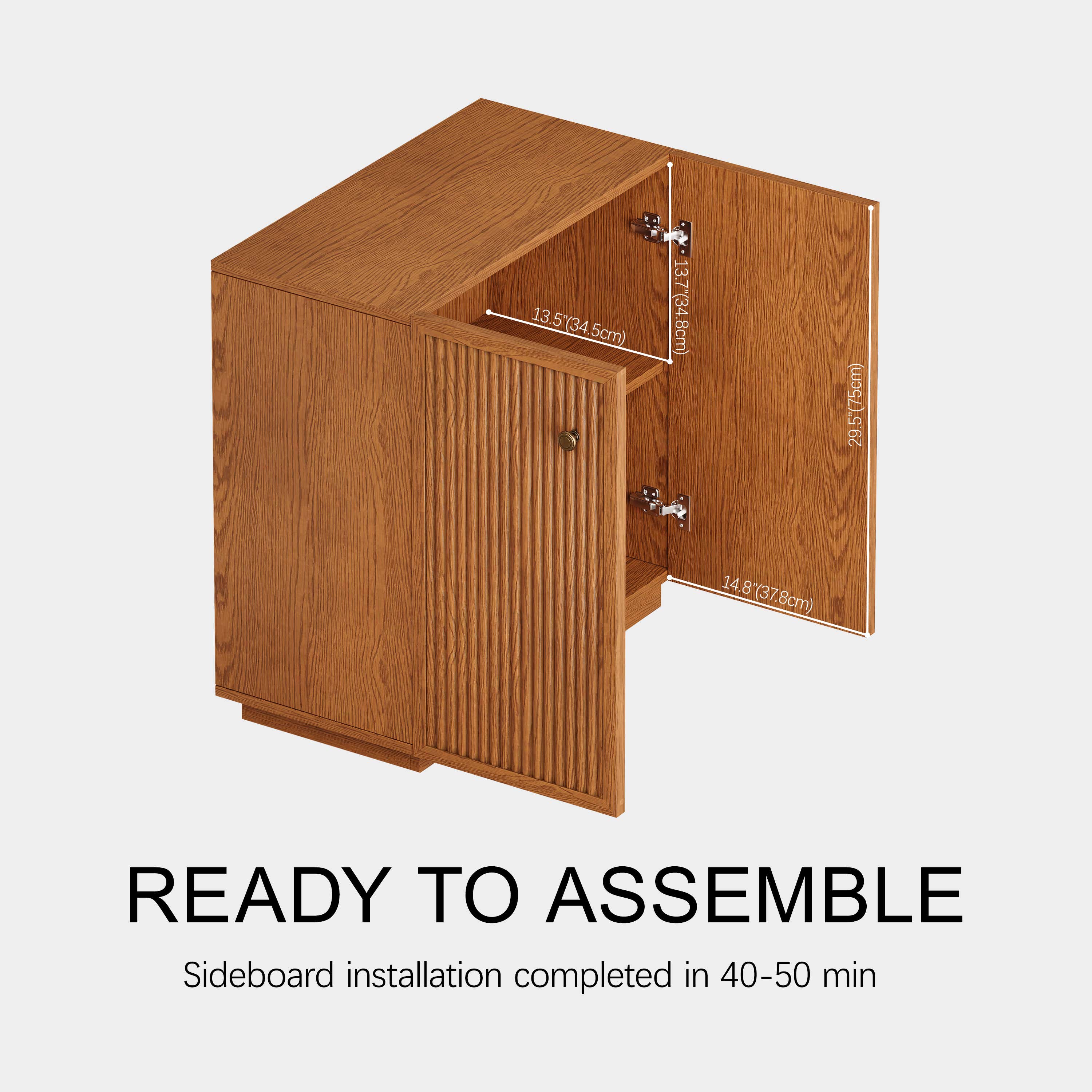 Avery Oak 3-Drawer Media Console 90"W